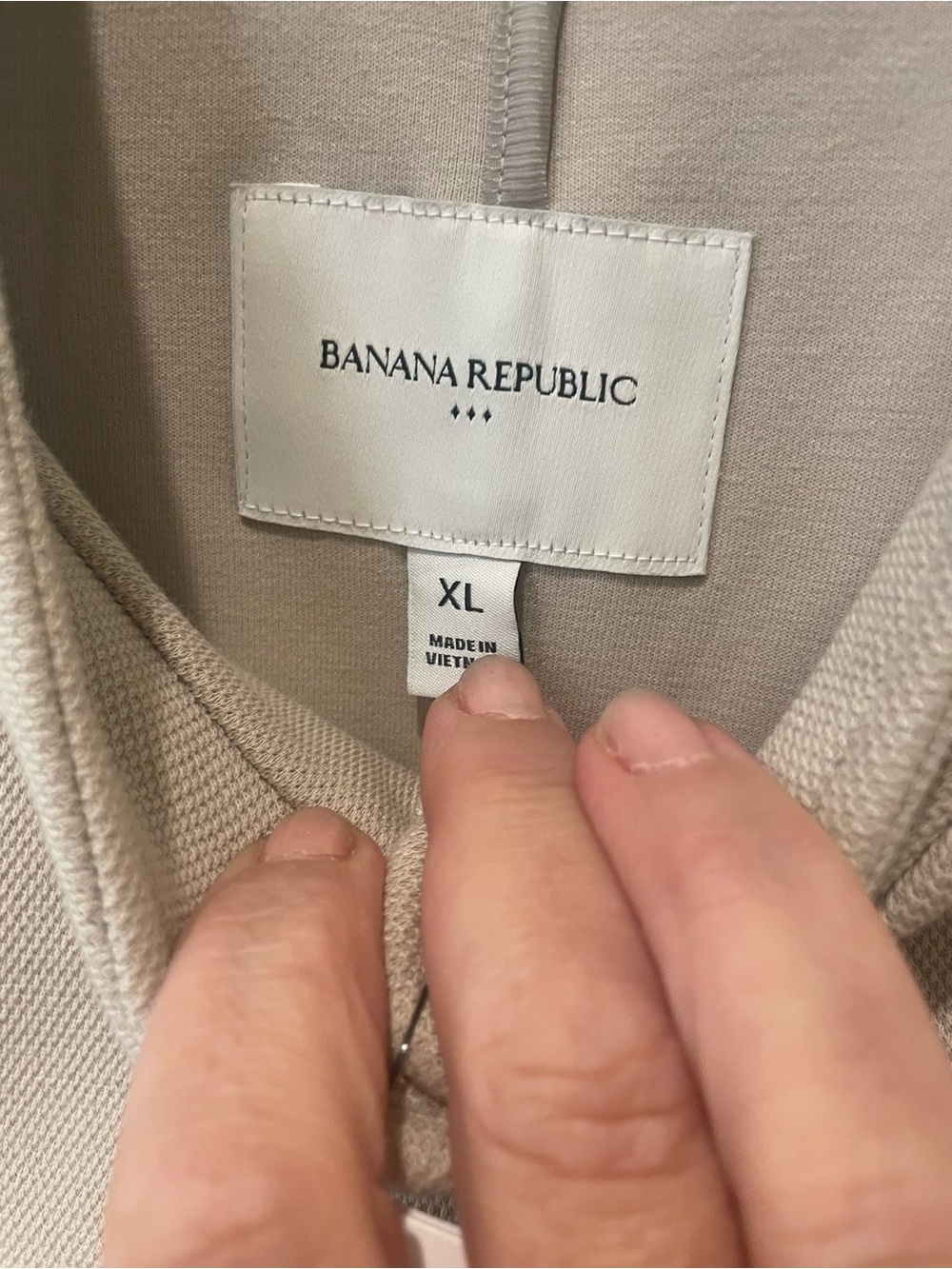 Banana Republic Beige Stand-Collar Button Blazer - Picture 6 of 7